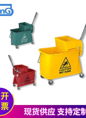 超宝B-03820L轻巧型榨水车侧压式挤拖把桶家庭用挤水桶车保洁