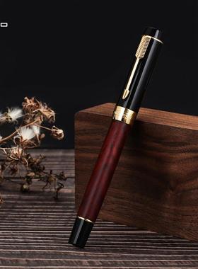 金豪100小世纪原木杆JINHAO新品大师钢笔豆腐100檀木工匠艺术品