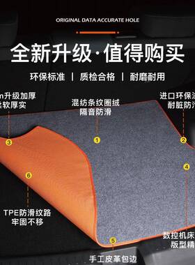 适用24款2024零跑C01/C10/C11/C16/T03后备箱垫汽车尾箱垫子改装