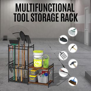 花园工具架庭院收纳架属农具架车库置物架庭院农具架