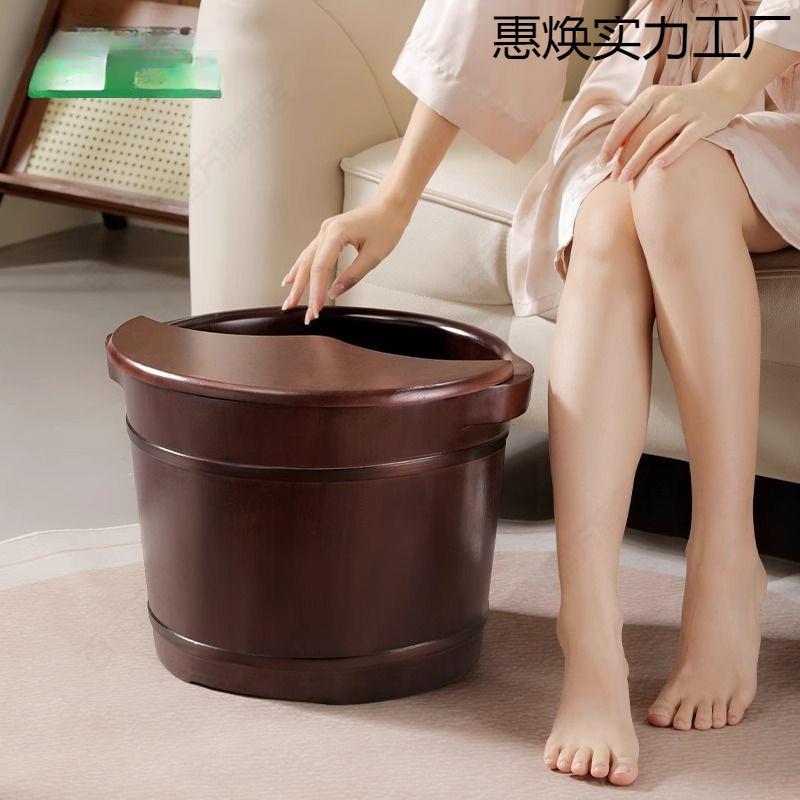 木质足浴桶木桶家用洗脚桶泡脚桶按摩养