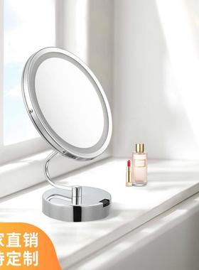 人体感应智能高端化妆镜三色温智能调光LED灯台镜子MakeupMirror