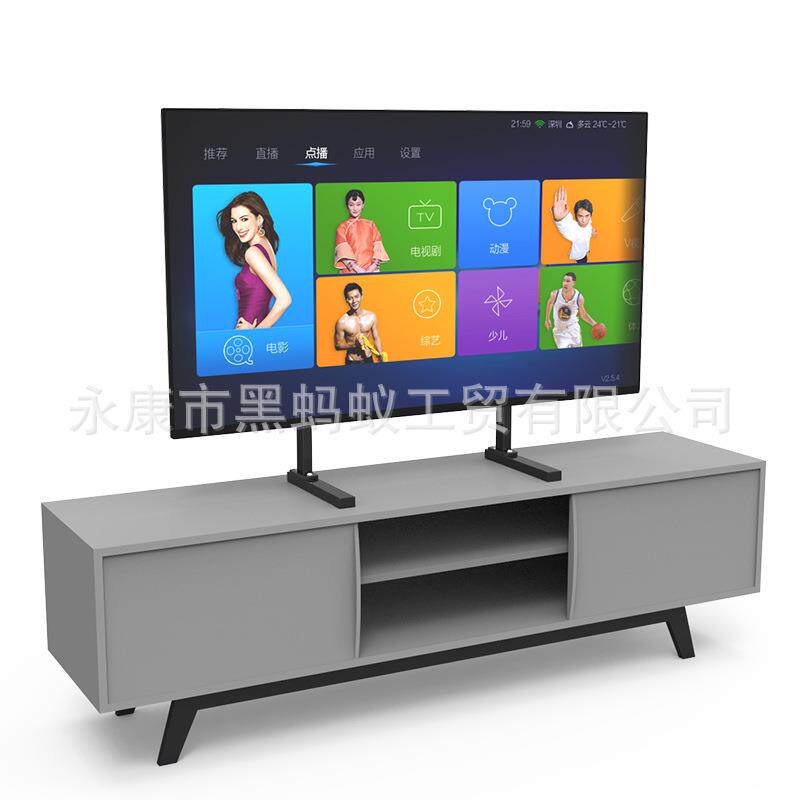 东际免打孔电视挂架落地支架通用液晶底座增高桌面广告机挂架