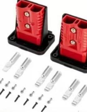 适用快速插头175A专用面板座加2只端子带防尘盖大电流连接器支架