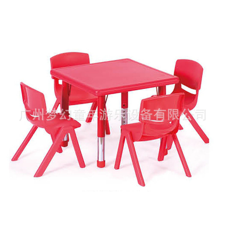 豪华型正方桌高度可调幼儿四方桌椅学生课桌椅儿童家具