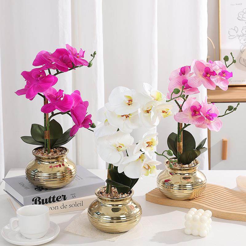 仿真花蝴蝶兰盆景中式家居装饰花摆件电视柜假花手感保湿雏菊,机械设备,其他机械设备,淘宝优惠券,粉丝福利购,淘宝优惠卷
