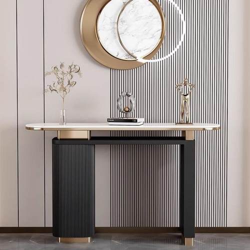 简约玄关柜入户轻奢酒店条案玄关台客厅意式现代对门置物架玄关桌