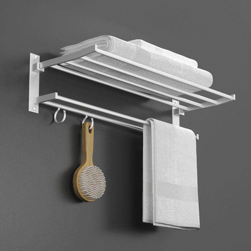 免打孔置物架太空铝毛巾挂架浴室卫生间置物架挂墙活动折叠架挂件,农用物资,其他肥料,淘宝优惠券,粉丝福利购,淘宝优惠卷