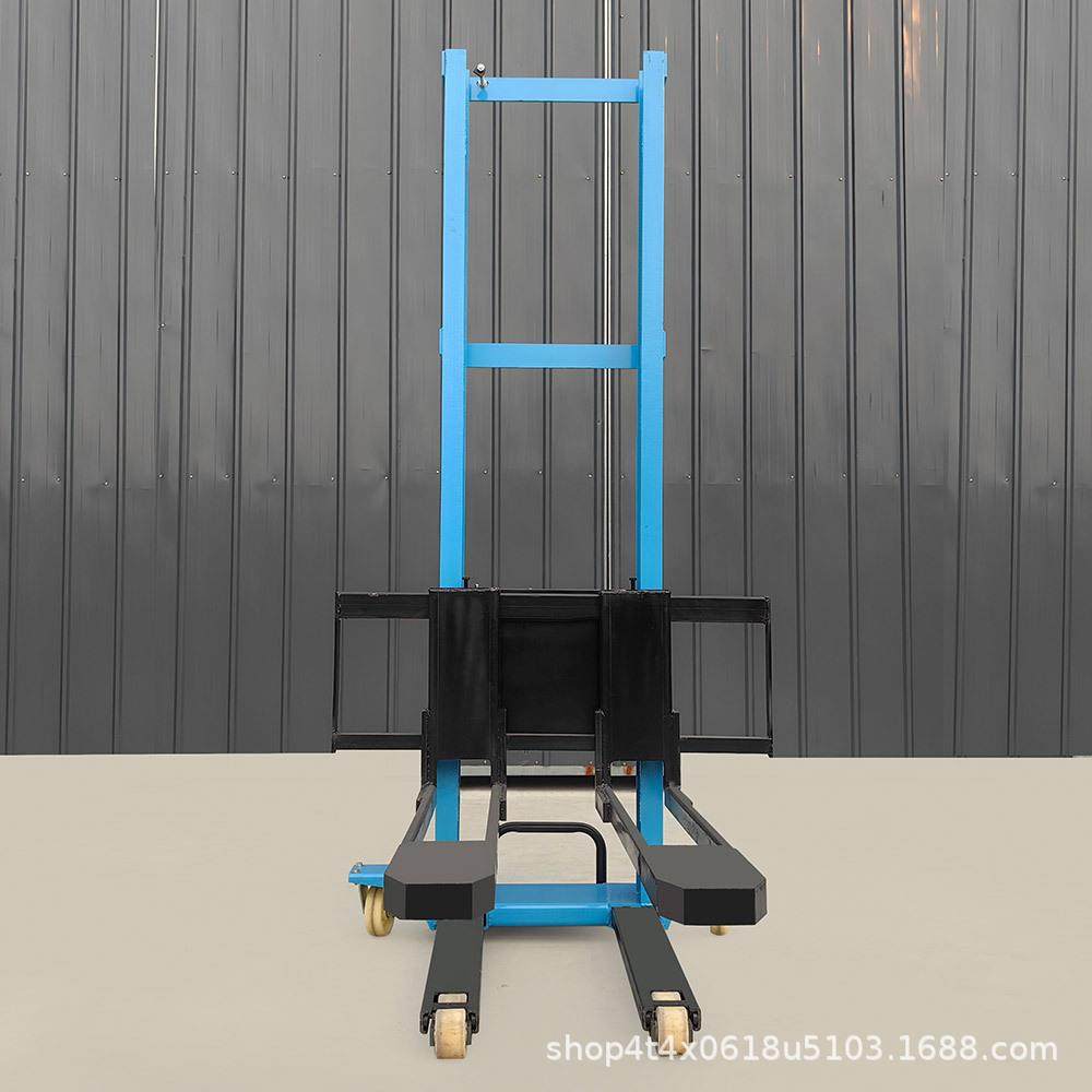 新款电动随车叉车配有遥控自动升降1吨小型电动液压跟车搬运