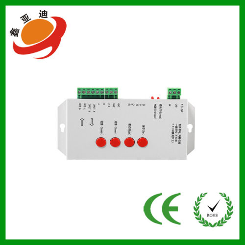LED全彩控制器T-1000S控制器SD卡单口控制器外控全彩控制器
