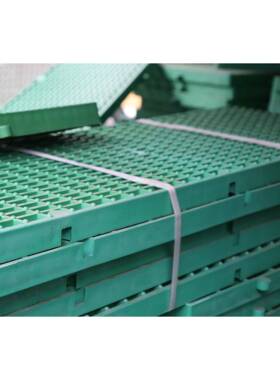 绿色PP脚踏板耐酸碱防滑踏板电镀车间行走踏板900*300*30MM
