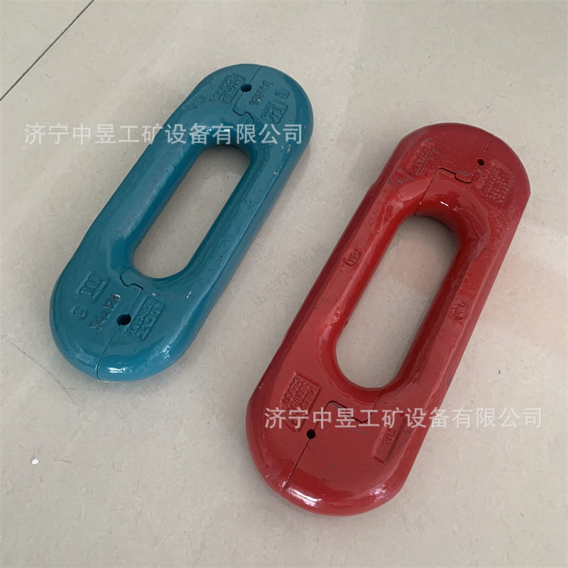 锯齿连接环刮板机转载机配件立式V锁式接链环高强度锯齿环