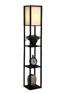 多层置物架落地灯架子灯调光立式简约木质rgbLED爆款轻奢