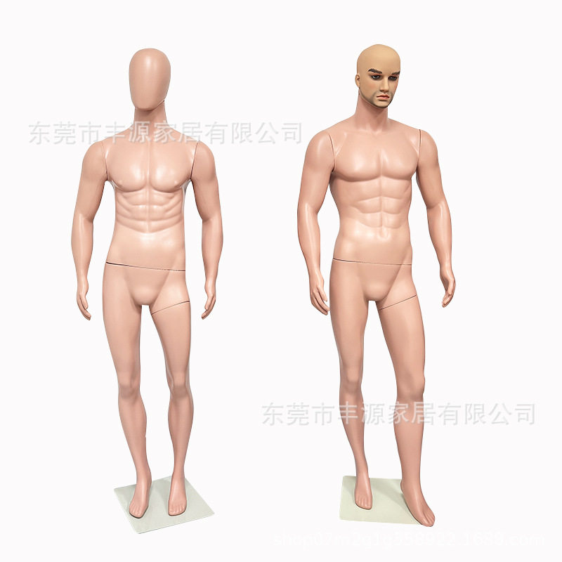 服装展示模特架全身模特人台肤色男性模特仿真人体模型假人