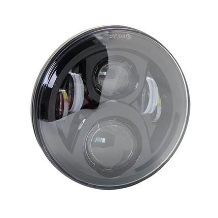 7英寸适用牧马人LED前大灯60W哈雷大灯改装led天使眼哈雷大灯