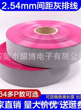 UL2651红边灰排线28AWG20P1.0间距