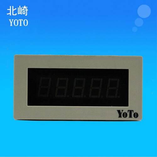 YOTO北崎DM4B-FR1DM5C/ADC5V供电数显面板频率转速表头计数表头