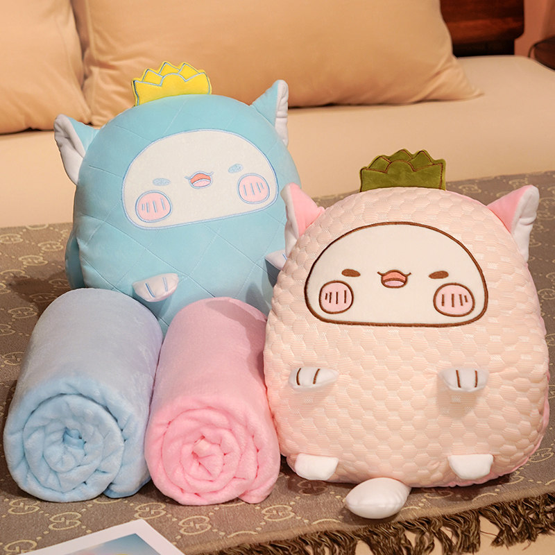 冰豆豆办公室午休毯子抱枕二合一被子两用女生睡觉汽车沙发靠垫夏,居家布艺,抱枕被,淘宝优惠券,粉丝福利购,淘宝优惠卷