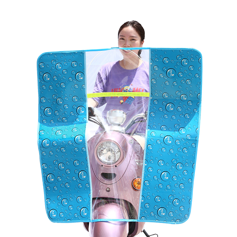 夏季电动车防晒罩电摩透明挡雨板摩托车挡风雨衣遮阳伞挡雨披雨帘