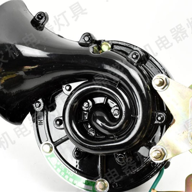 汽车喇叭高低音大号蜗牛电喇叭双音鸣笛改装防水12V24伏带继电器