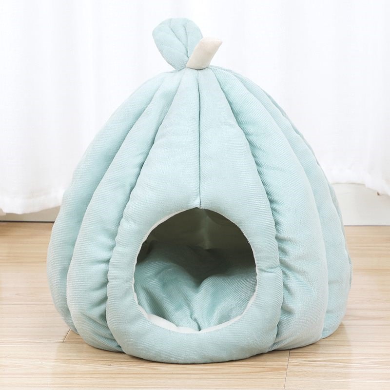 秋冬款保暖南瓜猫窝狗窝封闭式深度睡眠帐篷狗狗猫咪窝宠物用品