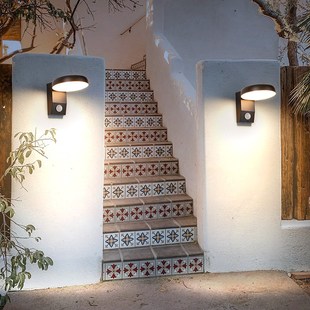 LED户外壁灯防水可旋转340单头圆形门牌方形灯阳光房阳台灯露台灯