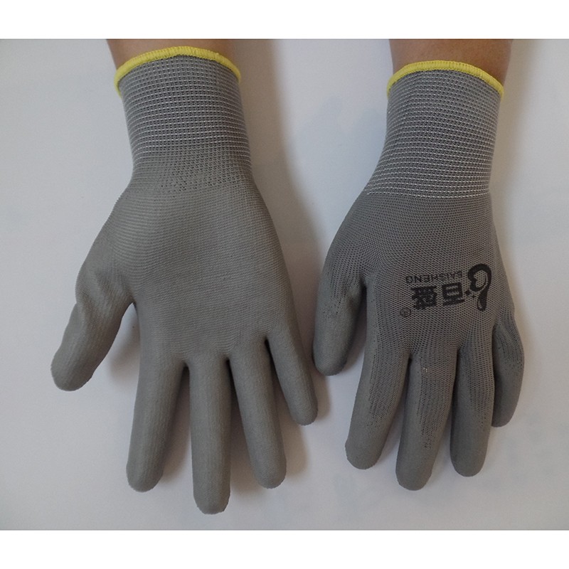 包邮百盛PU508涂掌浸胶 防静电 无尘透气尼龙涤棉防滑电子厂劳保