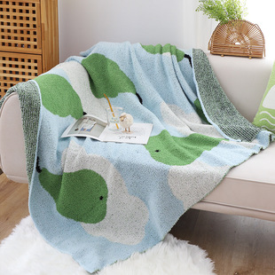 网红云上鸭梨小清新半边绒休闲毯沙发毯卧室盖毯毛毯子办公室午睡