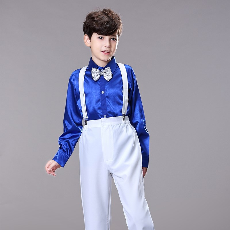 六一儿童合唱服装演出服男女童礼服中小学生表演朗诵纱裙大合唱团