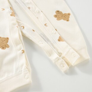 新生婴儿儿衣服连体衣男孩女宝宝秋装贴身秋衣a类纯棉睡衣秋冬季