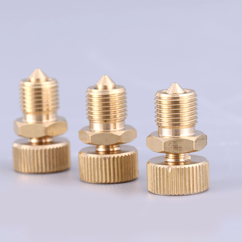 高压打气筒30mpa配件泄压阀排气阀泄压螺丝铜材质维修电动充气泵