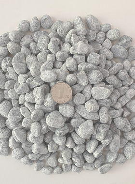 50斤浅灰色景观砾石海浪灰水洗石枯山水庭院花园造景碎石子洗米石