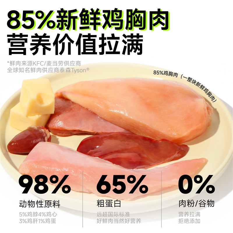 黑尔岛冻干主食猫粮蜂蜜鸡肉雪梨鸭奶酪兔营养高蛋白主食冻干