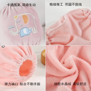 一岁男孩女童袖 宝宝袖 可爱纯棉小护袖 婴儿防污套袖 头 套儿童秋冬季