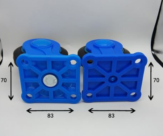 重型全静音脚轮5寸橡胶万向轮平板车转向轮手推车轮子拉货车轱辘