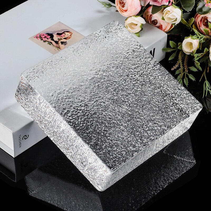 新款实心方形玻璃砖透明水晶方砖客厅卧室玄关卫生间隔断墙专用砖