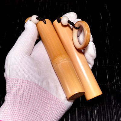 实心竹玉竹手把件老竹子竹雕节毛根料15-20mm把玩手持小竹棍手串