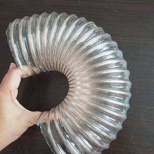 镀铜钢丝伸缩软管钢丝软管通风吸尘管聚氨酯软管25 500mm现货