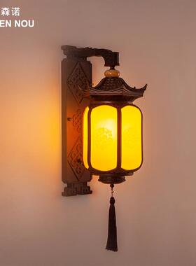 新中式围墙壁灯户外防水吊灯别墅庭院室外围墙大门围墙壁灯