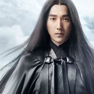 修脸及腰长发套时尚cos假发黑长直发中分古装动漫杀阡陌男女逼真