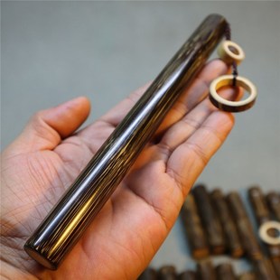 金丝竹手把件实心竹手把件文玩竹子把件玉竹棒高密度玉化金丝竹棍