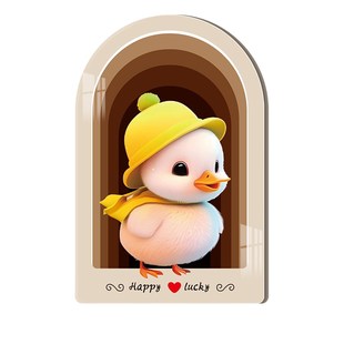 瓷砖遮挡贴卡通可爱亚克力补墙洞墙缝遮丑装饰贴画自粘贴立体墙贴