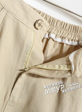 卡其色工装牛仔裙半身裙女夏季2024新款口袋裙子A字裙半裙长裙夏