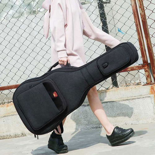 鲁伊斯41寸加厚民谣吉他包40寸背包木琴包袋子USB转接口防水抗压