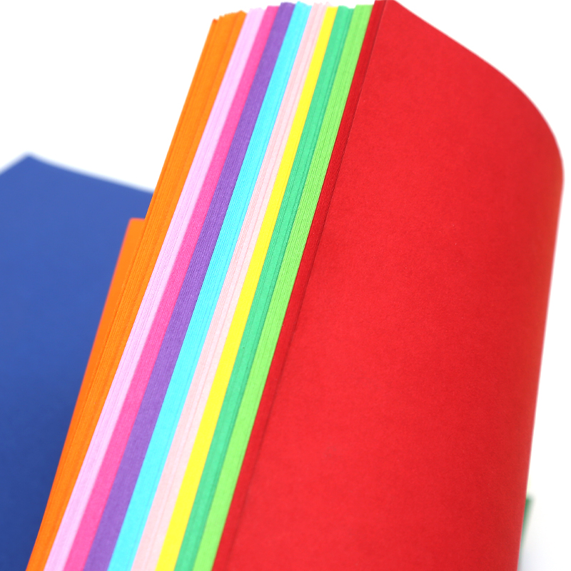 4k8k彩色卡纸200g克厚硬卡纸4开8开大张手绘diy手工纸彩纸贺卡纸