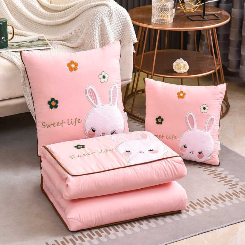 新款夏季抱枕被子两用空调被汽车载午睡多功能折叠枕头毯子二合一