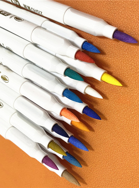 软头丙烯麦克笔单色单支自选蓝色红色补色画室幼儿园黄色绿色加大