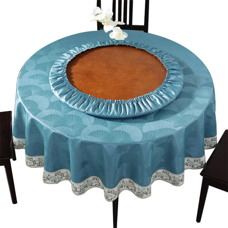 圆形餐桌带转盘桌布防水防油免洗防烫家用北欧pu大圆桌桌布餐桌垫,居家布艺,桌布,淘宝优惠券,粉丝福利购,淘宝优惠卷