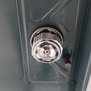 老式 锁 防盗门锁配件执手佳卫石牛十字自动碰锁旋钮把手大门外装