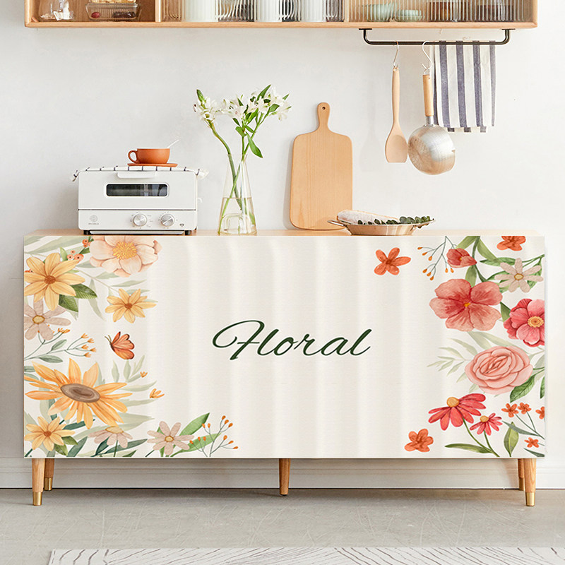 柜子帘子遮挡杂物厨房橱柜防尘门帘免打孔鞋架遮丑拉帘轨道式布帘,居家布艺,门帘,淘宝优惠券,粉丝福利购,淘宝优惠卷